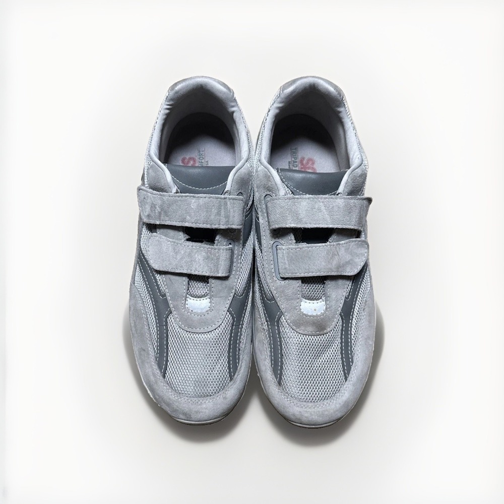 SAS JV Mesh Walking Shoes Sneakers Mens Size 14‎ W Gray Suede Tripad Comfort